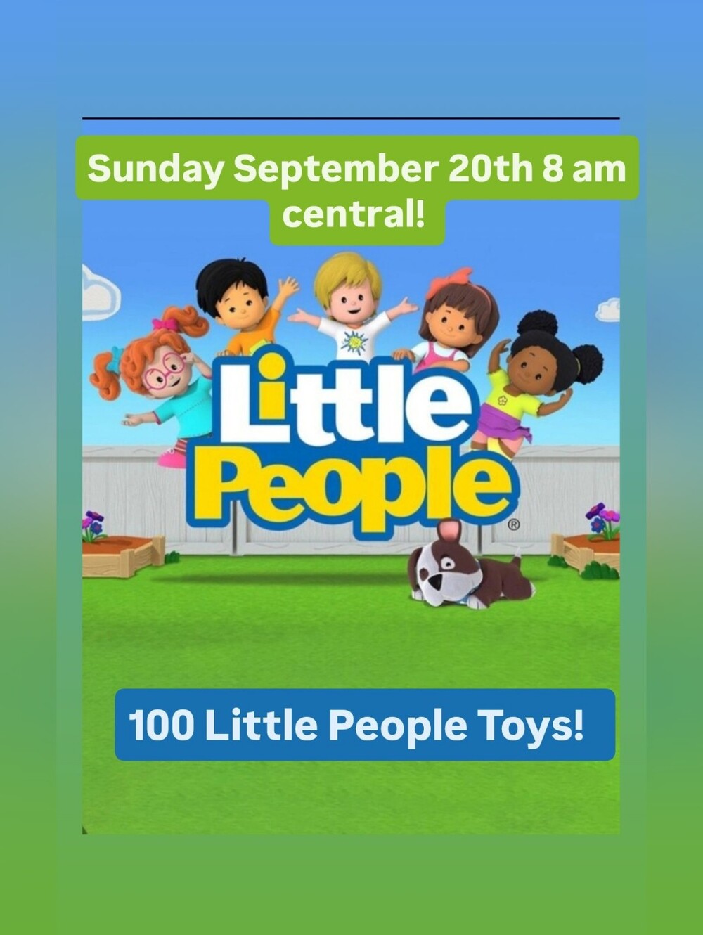 Sunday September 20th Fisher-Price Little People Show!